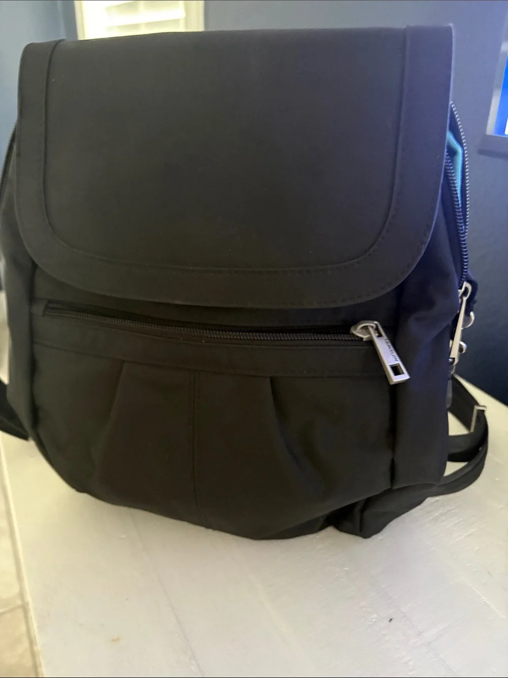 Women’s Travelon Black Nylon Backpack - Sleek Everyday Bag